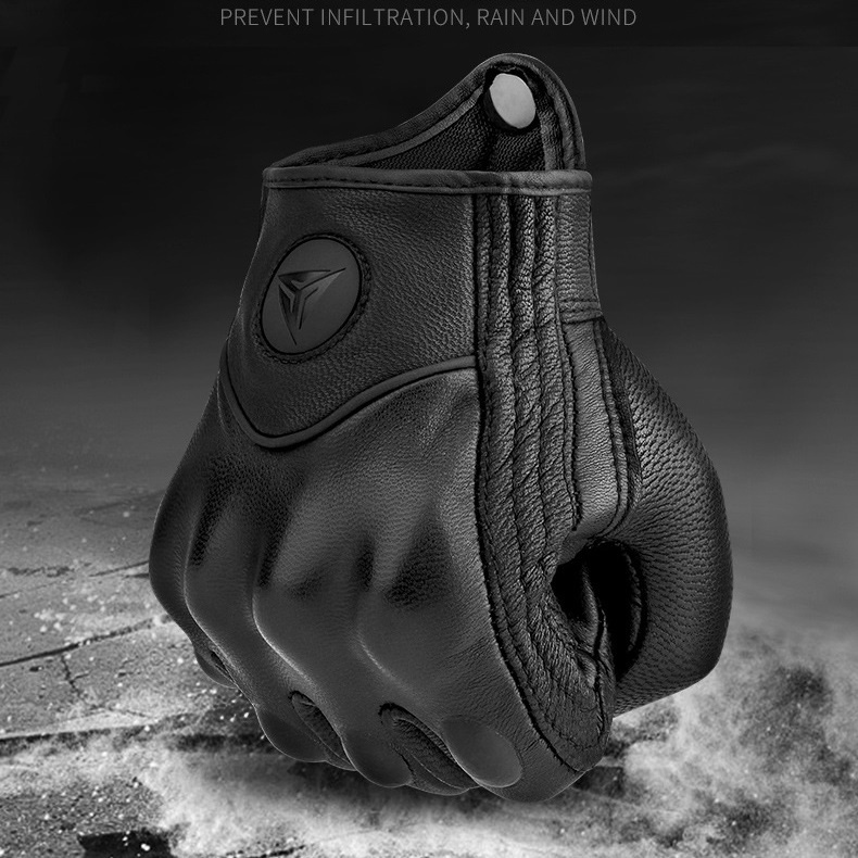 Găng tay xe máy chất liệu da Găng tay xe máy chất liệu da