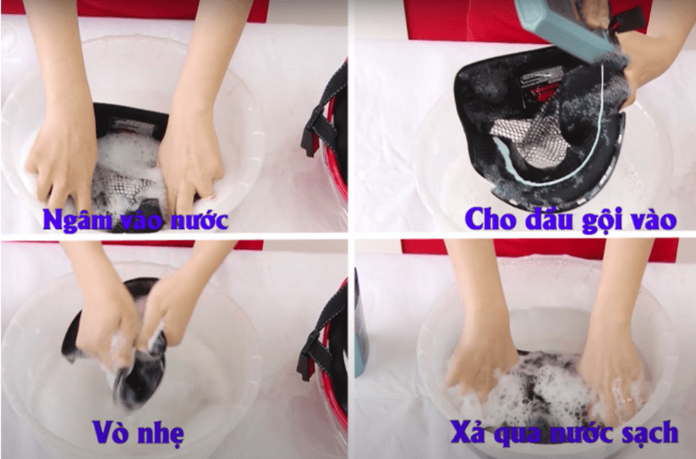 Cách làm sạch mũ bảo hiểm Cách làm sạch mũ bảo hiểm
