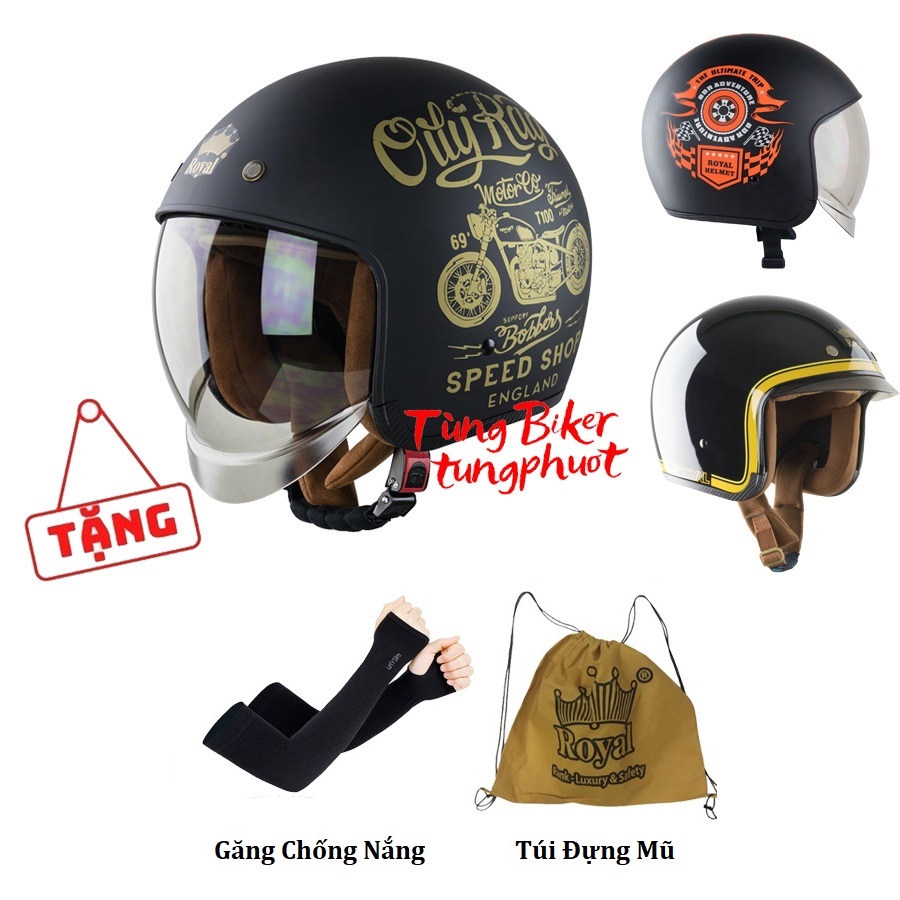 Mũ Bảo Hiểm Royal M139 Kính Râm Mẫu Tem Trơn Siêu Đẹp Mũ Bảo Hiểm Royal M139 Kính Râm Mẫu Tem Trơn Siêu Đẹp