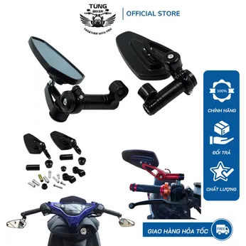 Gương Gù CRG Lắp Chân Gương, Nhôm CNC Cao Cấp