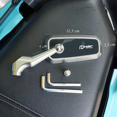 Gương, Kính Chiếu Hậu Xe Máy H2C Vuông Cho Mọi Xe (1 Hộp 1 Chiếc)