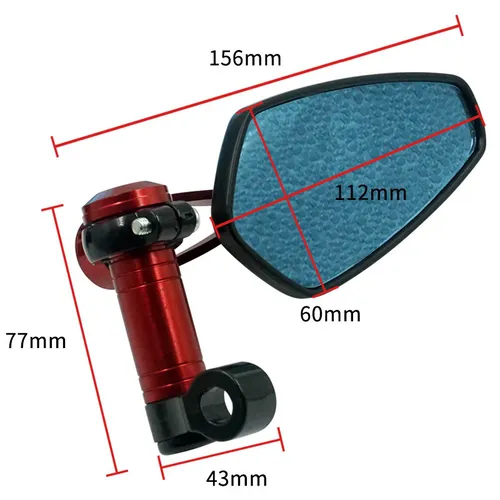 Gương Gù CRG Lắp Chân Gương, Nhôm CNC Cao Cấp