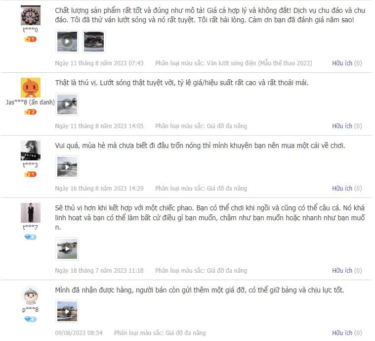 Review của khách khi mua ván lướt sóng điện Rush Wave ES-2402 Review của khách khi mua ván lướt sóng điện Rush Wave ES-2402