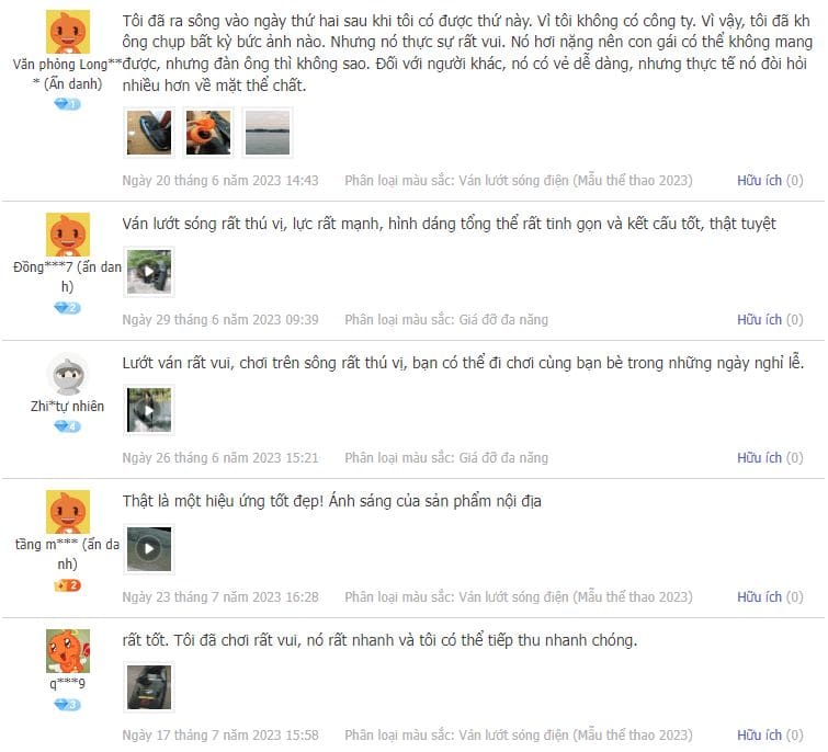 Review của khách khi mua ván lướt sóng điện Rush Wave ES-2402 Review của khách khi mua ván lướt sóng điện Rush Wave ES-2402