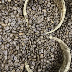 Hạt cà phê rang mộc arabica cầu đất
