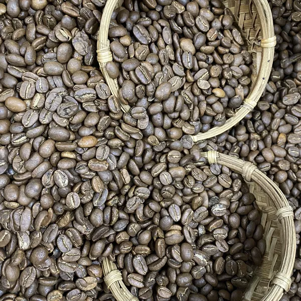Hạt cà phê rang mộc arabica cầu đất