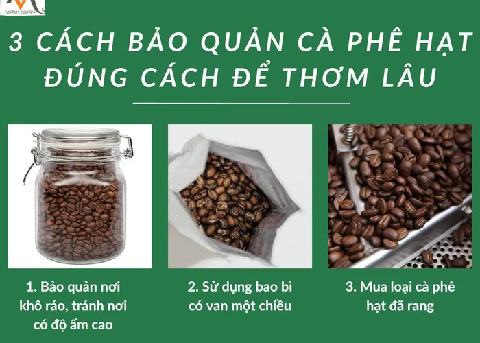 Phương pháp bảo quản cà phê đúng cách 