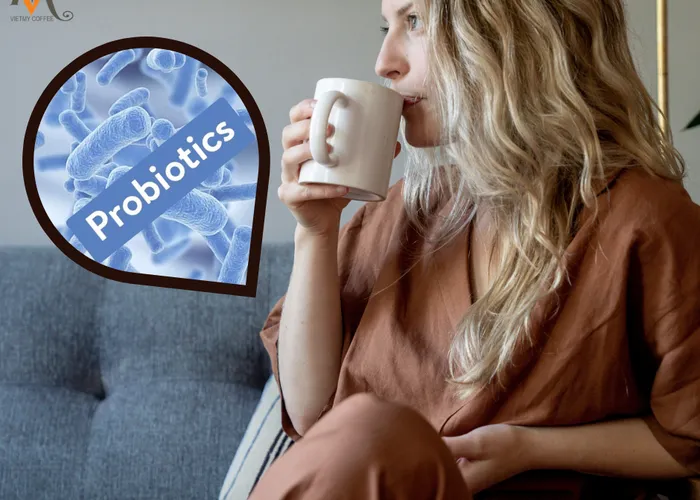 Tăng cường sức khỏe hệ tiêu hoá với cà phê bổ sung probiotic hàng ngày