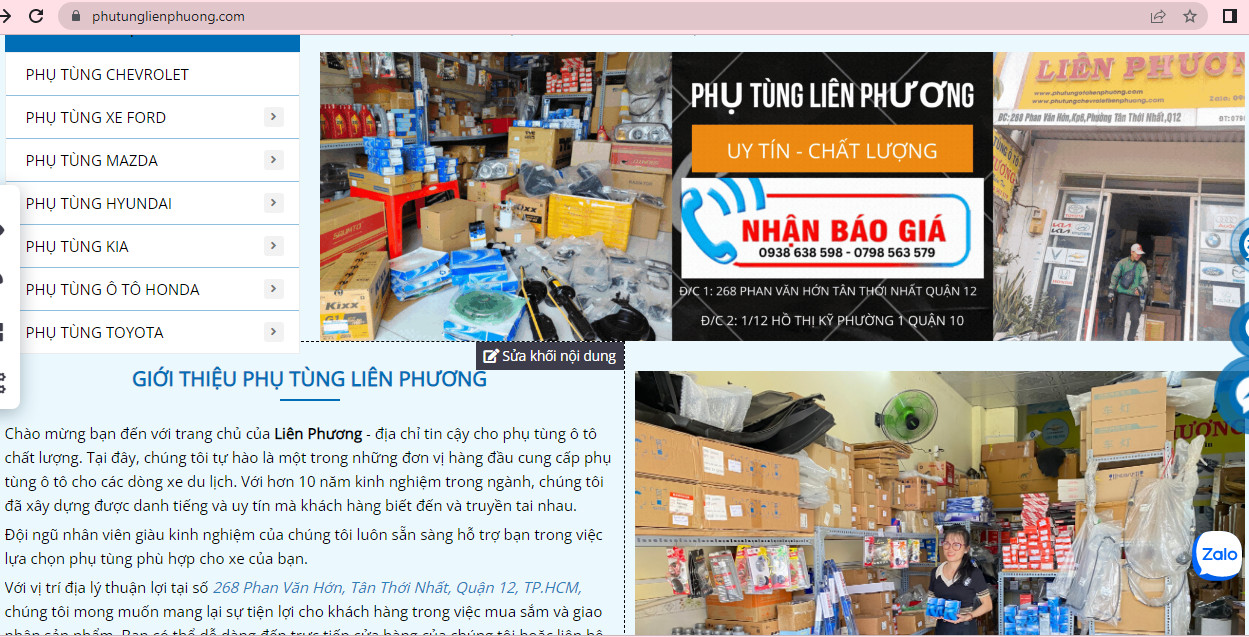 phụ tùng Liên Phương - tự hào với nhiều năm trong kinh nghiệm phụ tùng Liên Phương - tự hào với nhiều năm trong kinh nghiệm