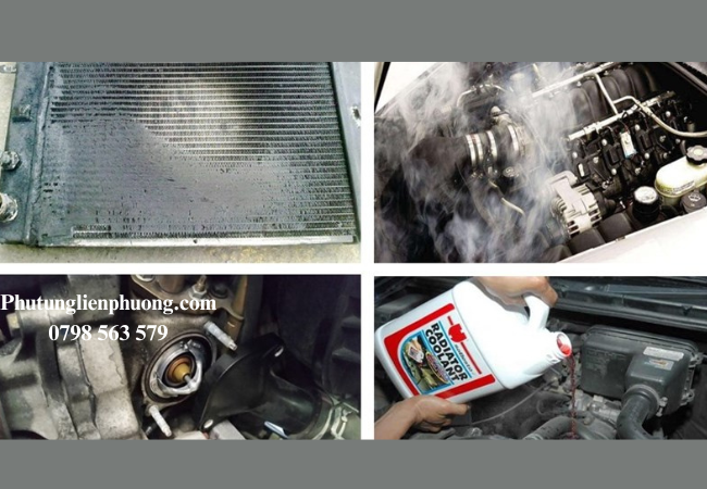 Quan sát hơi nóng và lượng gió thoát ra từ két nước Quan sát hơi nóng và lượng gió thoát ra từ két nước