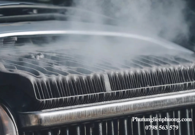 Không mở nắp két nước khi động cơ nóng Không mở nắp két nước khi động cơ nóng