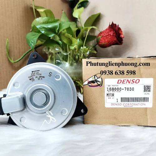 Mô tơ quạt két nước Mitsubishi Attrage hàng Denso mã 1680007030