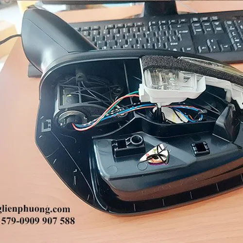 Gương chiếu hậu phải xpander không ốp gương có đèn chính hãng mã 7632c608