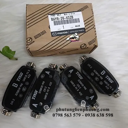 Bố thắng sau Mazda 3 chính hãng giá tốt Mã BAY02643ZB