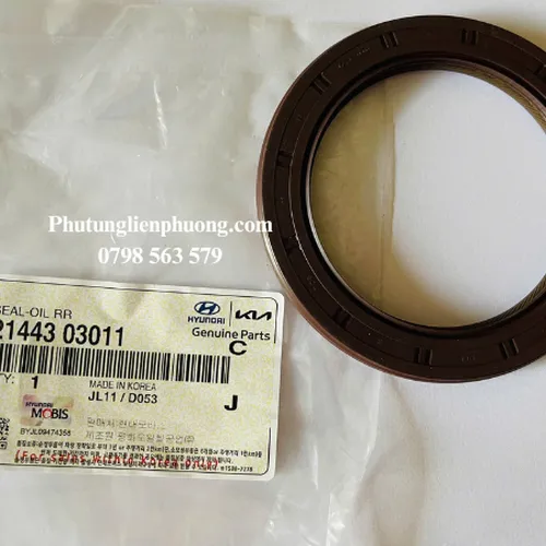 Phớt đuôi trục cơ i10, Kia Morning mã 2144303011