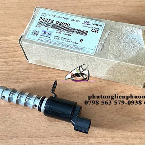 Van điều khiển nhớt trục cam xả i10, kia morning chính hãng mã 24375 03010