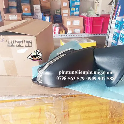 Gương chiếu hậu phải xpander không ốp gương có đèn chính hãng mã 7632c608