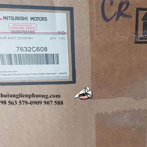 Gương chiếu hậu phải xpander không ốp gương có đèn chính hãng mã 7632c608