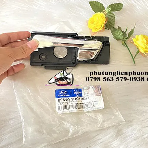Tay mở cửa trong trước trái có mạ hyundai accent chính hãng 82610 1R010RC