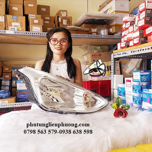 Đèn pha hyundai i10 grand trái phải chính hãng mã 92101b4040, 92102b4040