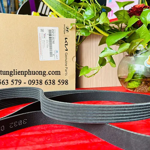 Dây curoa tổng hyundai santafe máy xăng , optima, sorento chính hãng mã 252122g760