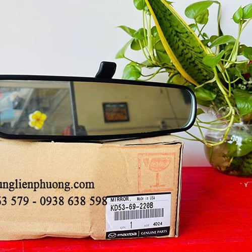 Gương chiếu hậu trong xe mazda 3 không điện chính hãng mã KD5369220B