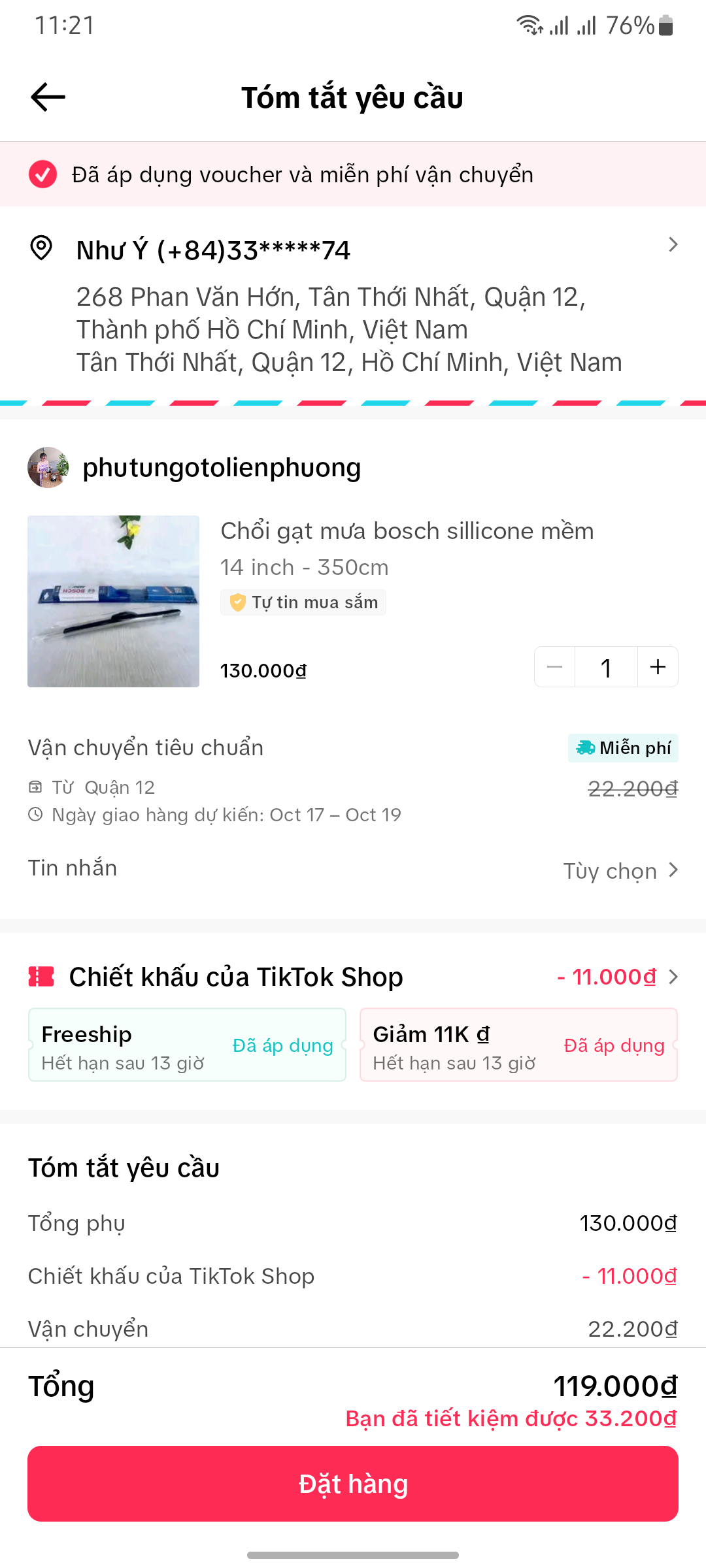 cách mua hàng trên tiktok cự đơn giản