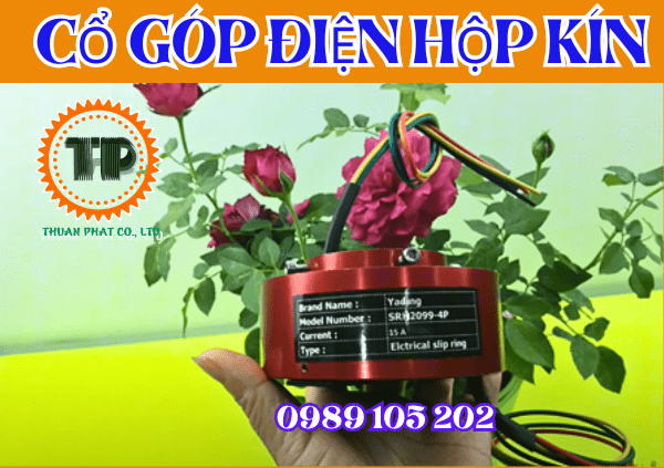 Cổ góp điện hộp kín 4 pha trục 20 Cổ góp điện hộp kín 4 pha trục 20