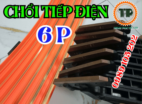 Chổi tiếp điện cầu trục 6P-60A Chổi tiếp điện cầu trục 6P-60A