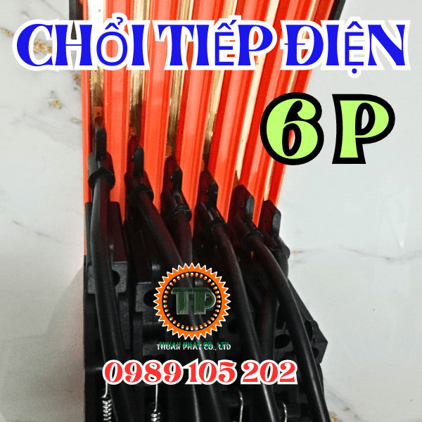 Chổi tiếp điện cầu trục 6P-60A Chổi tiếp điện cầu trục 6P-60A