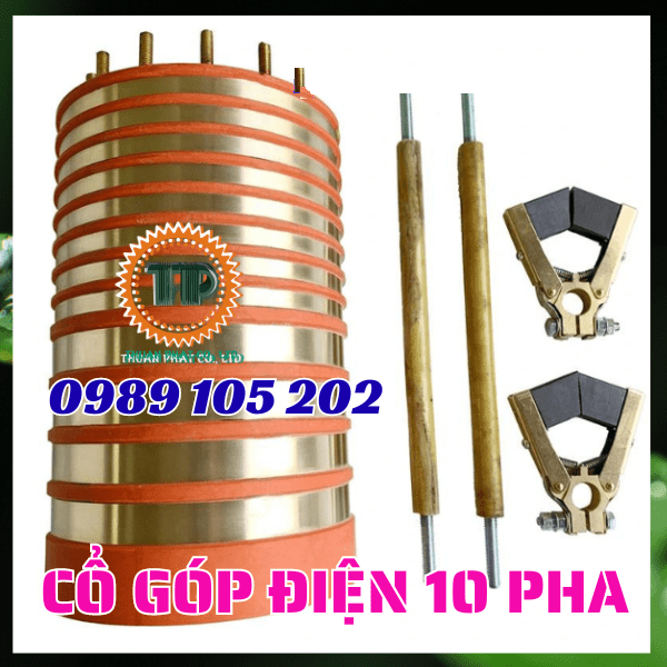 Cổ góp điện 10 vành trượt tiếp điện Cổ góp điện 10 vành trượt tiếp điện