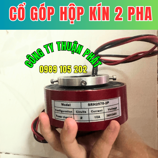 Cổ góp điện hộp kín 2 pha SRH-2578 Cổ góp điện hộp kín 2 pha SRH-2578