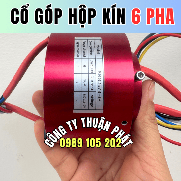 Cổ góp điện hộp kín 6 pha SRH-2578 Cổ góp điện hộp kín 6 pha SRH-2578