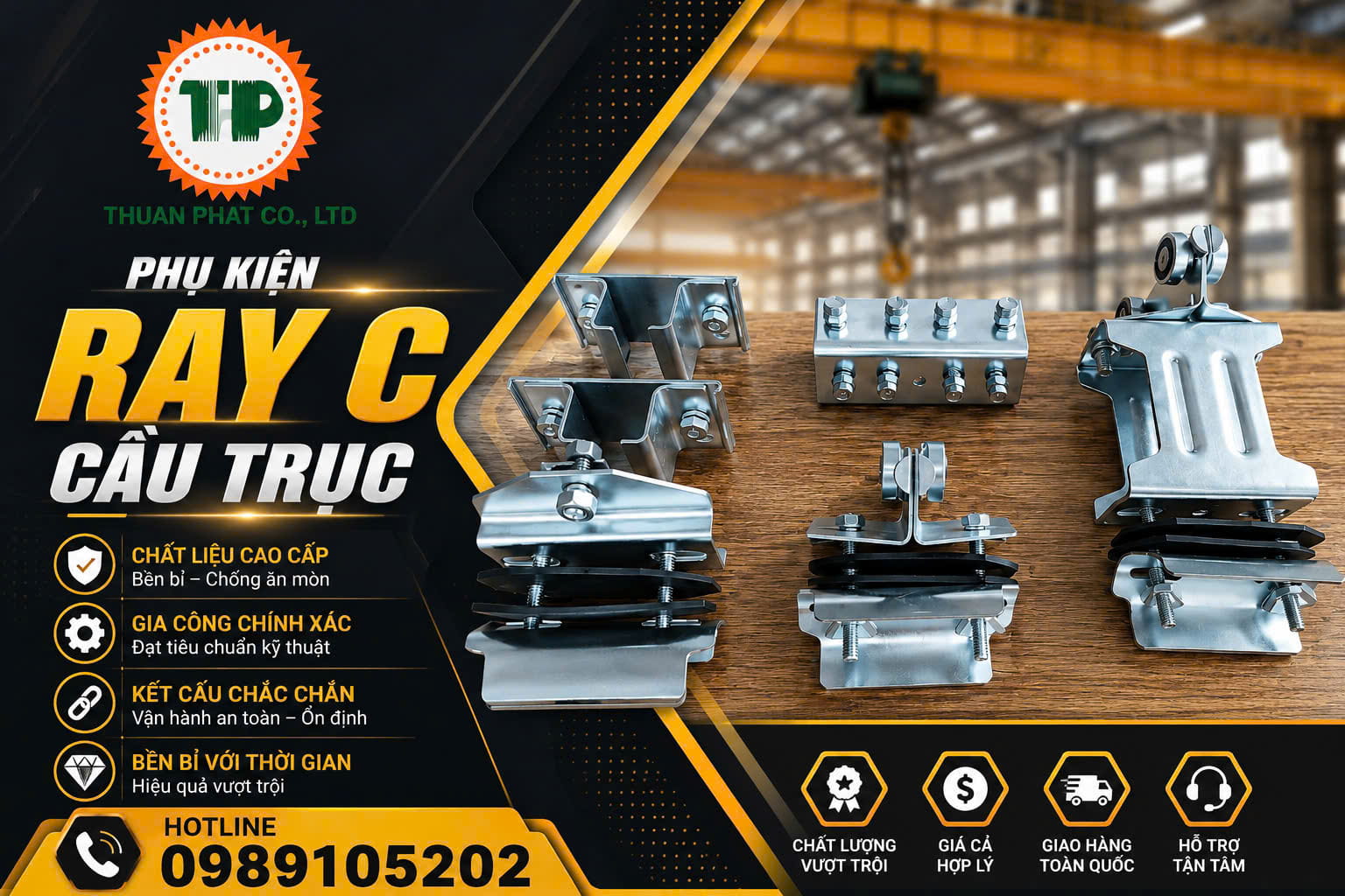 Ray C cầu trục và phụ kiện Ray C cầu trục và phụ kiện