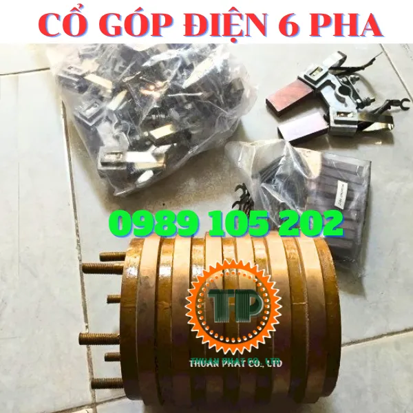 Cổ góp điện 6 pha