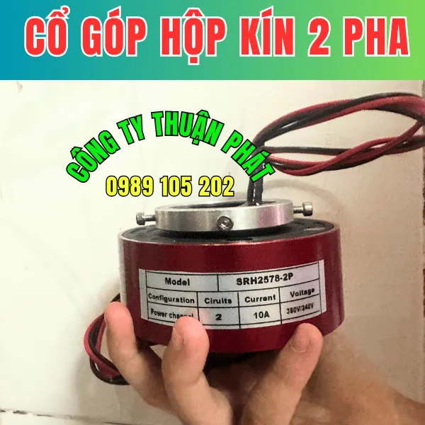 Cổ góp điện hộp kín 2 pha SRH-2578