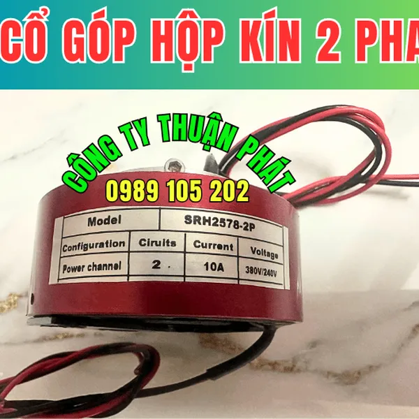 Cổ góp điện hộp kín 2 pha SRH-2578