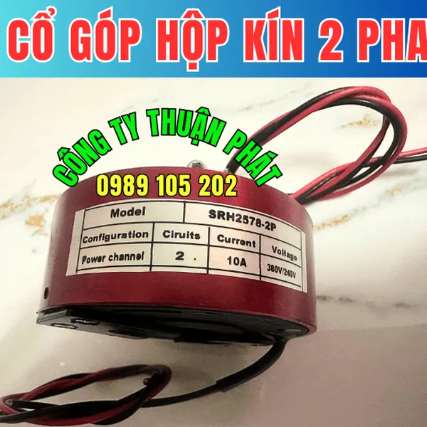 Cổ góp điện hộp kín 2 pha SRH-2578