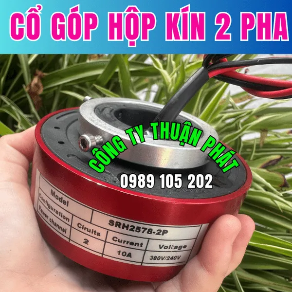 Cổ góp điện hộp kín 2 pha SRH-2578