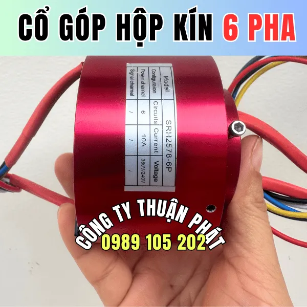 Cổ góp điện hộp kín 6 pha SRH-2578