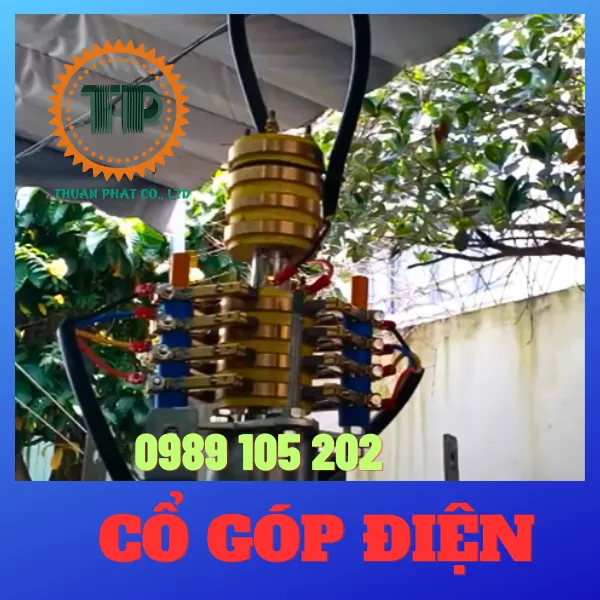 Cổ góp chổi than 3 pha, 4 pha
