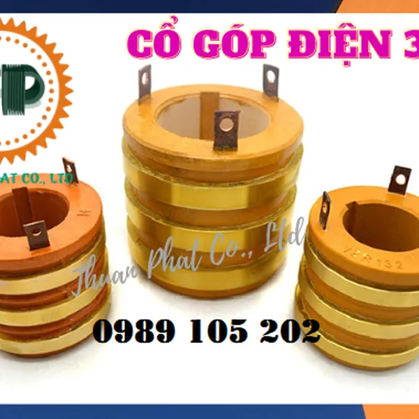 Cổ góp chổi than 3 pha