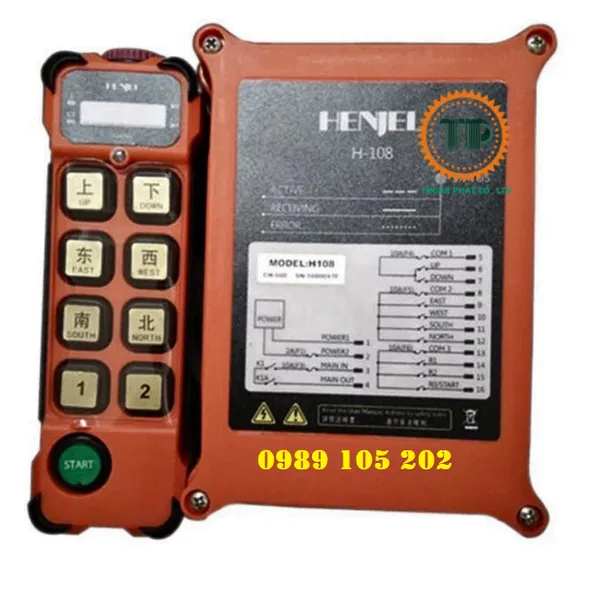 Điều khiển từ xa cầu trục Henjel-H108