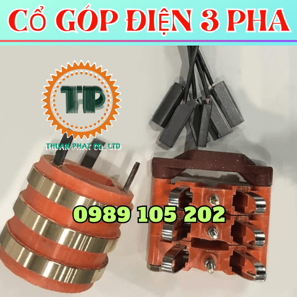 Cổ góp điện 3 pha YZR280 kích thước 65x160x140mm Cổ góp điện 3 pha YZR280 kích thước 65x160x140mm