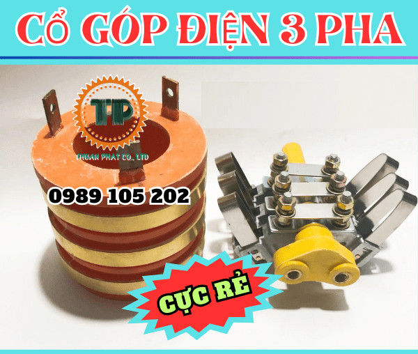 Cổ góp điện 3 pha YZR280 kích thước 65x160x140mm Cổ góp điện 3 pha YZR280 kích thước 65x160x140mm