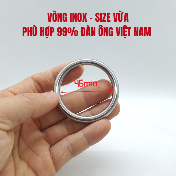 VÒNG ĐEO LÂI XUẤT TINH - INOX - SIZE CHUẨN