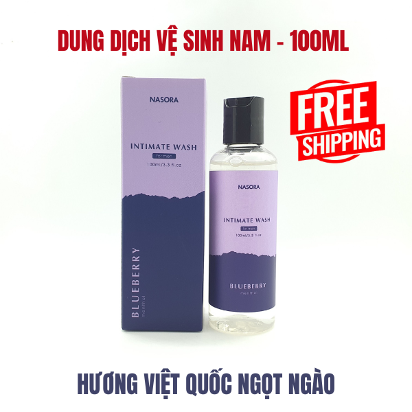 Dung dịch vệ sinh nam Nasora 100ml - Hương Bạc Hà