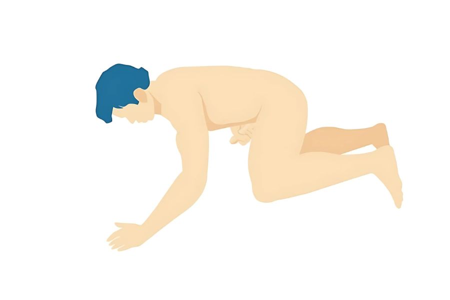 Tư thế doggy style khi thủ dâm ở nam Tư thế doggy style khi thủ dâm ở nam