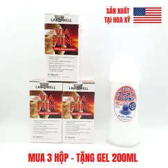 COMBO 3 HỘP - Viên Uống Hỗ Trợ Sinh Lý Nam Via Him Lab Well, Nhập Khẩu Mỹ, Hộp 30 Viên