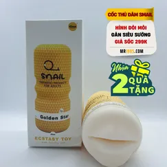 Cốc  thủ dâm Snail hình đôi môi. Tặng gel bôi trơn.
